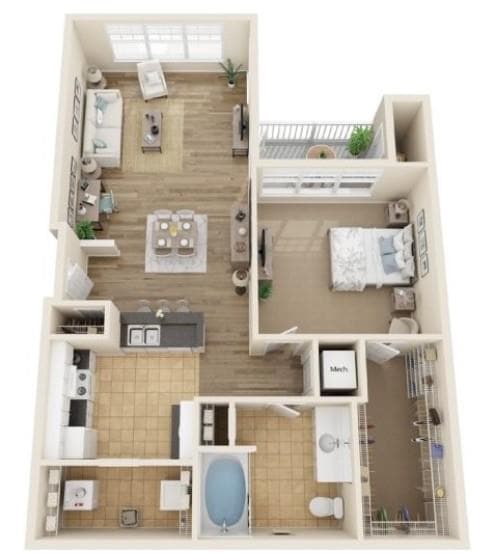 1 bedroom, 1 bathroom, 808 sq ft apartment for rent at 2500 Northeast Expressway 17004, Atlanta, GA 30345 for $1,411 a month — photo 10