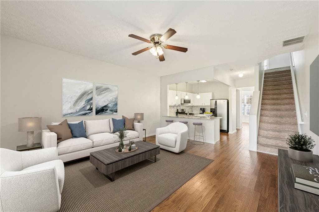 2 bedroom, 3 bathroom, 1,398 sq ft townhouse for sale at 1363 Penhurst Drive, Lawrenceville, GA 30043 — photo 2