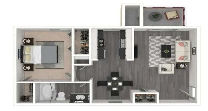 1 bedroom, 1 bathroom, 718 sq ft apartment for rent at 1067 Pitts Road 1058_C, Sandy Springs, GA 30350 for $1,009 a month — photo 9