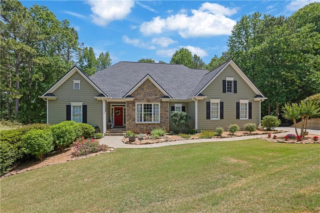 5 bedroom, 4 bathroom, 4,794 sq ft single family residence sold at 9645 Old Riverside Lane, Ball Ground, GA 30107