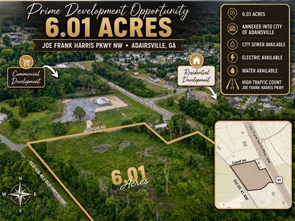 single family residence under contract at 0 Joe Frank Harris Parkway, Adairsville, GA 30103