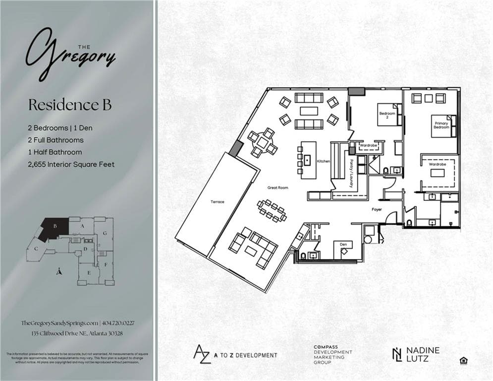 2 bedroom, 3 bathroom, 2,655 sq ft condominium for sale at 135 Cliftwood Drive 202, Sandy Springs, GA 30328 — photo 8