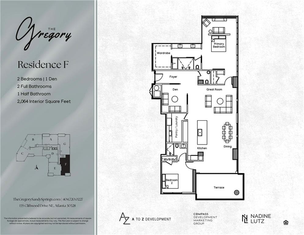 2 bedroom, 3 bathroom, 2,064 sq ft condominium for sale at 135 Cliftwood Drive 206, Sandy Springs, GA 30328 — photo 8
