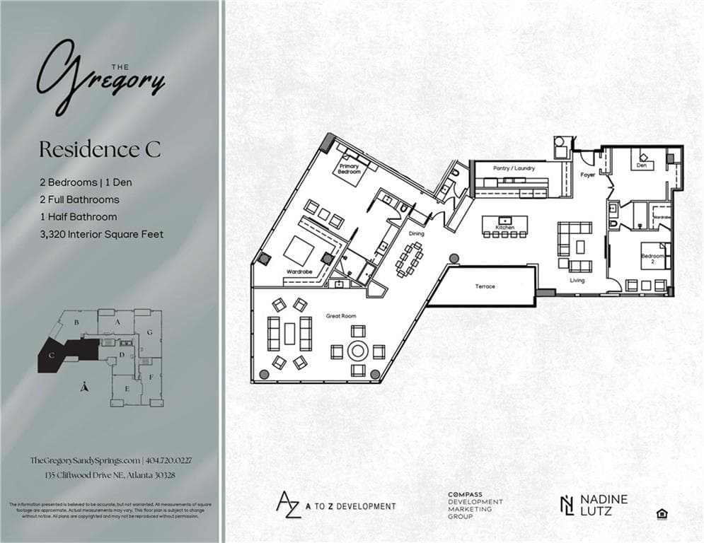 2 bedroom, 3 bathroom, 3,320 sq ft condominium for sale at 135 Cliftwood Drive 303, Sandy Springs, GA 30328 — photo 8