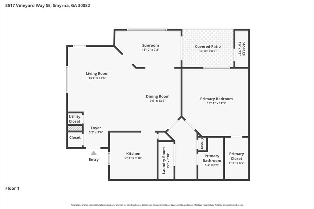 1 bedroom, 1 bathroom, 979 sq ft condominium for sale at 2517 Vineyard Way, Smyrna, GA 30082 — photo 4