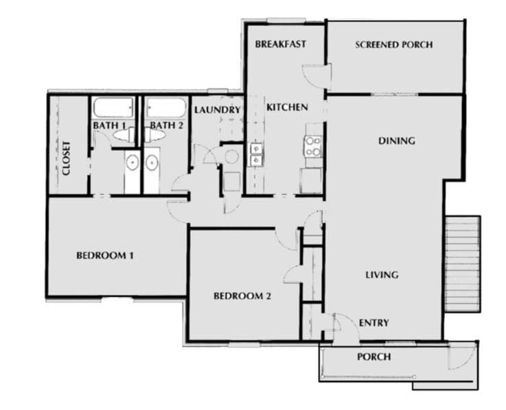 2 bedroom, 2 bathroom, 1,370 sq ft apartment for rent at 1831 Briarcliff Circle 1871B, Atlanta, GA 30329 for $2,064 a month — photo 1 of 1