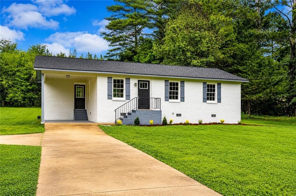 3 bedroom, 1 bathroom, 1,116 sq ft single family residence sold at 5598 Fosters Mill Road, Cave Spring, GA 30124