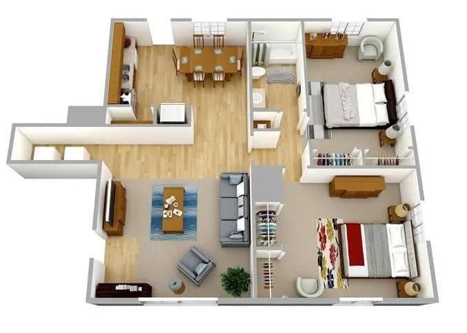 2 bedroom, 1 bathroom, 909 sq ft apartment for rent at 3108 Briarcliff Road 3140H, Atlanta, GA 30329 for $1,252 a month — photo 9
