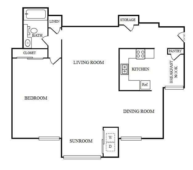 1 bedroom, 1 bathroom, 1,000 sq ft apartment for rent at 5555 Roswell Road P-09, Sandy Springs, GA 30342 for $1,275 a month — photo 7