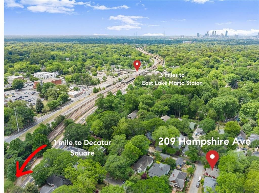 2 bedroom, 2 bathroom, 950 sq ft single family residence for sale at 209 Hampshire Avenue, Decatur, GA 30030 — photo 2