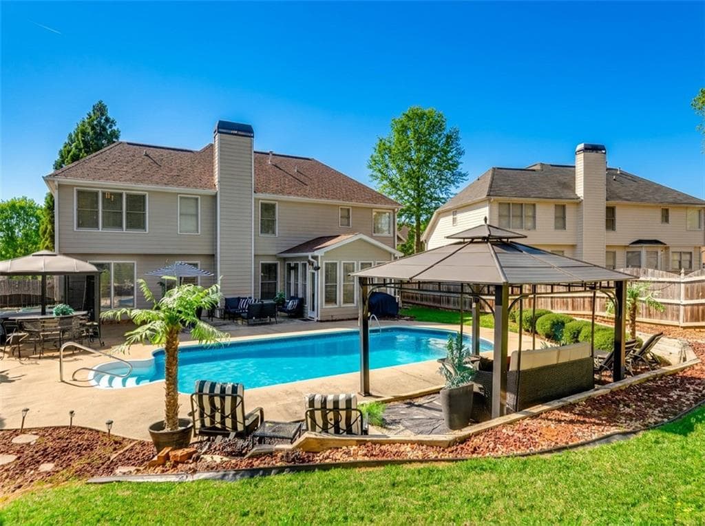 5 bedroom, 3 bathroom, 2,988 sq ft single family residence sold at 1430 White Flowers Lane, Lawrenceville, GA 30045