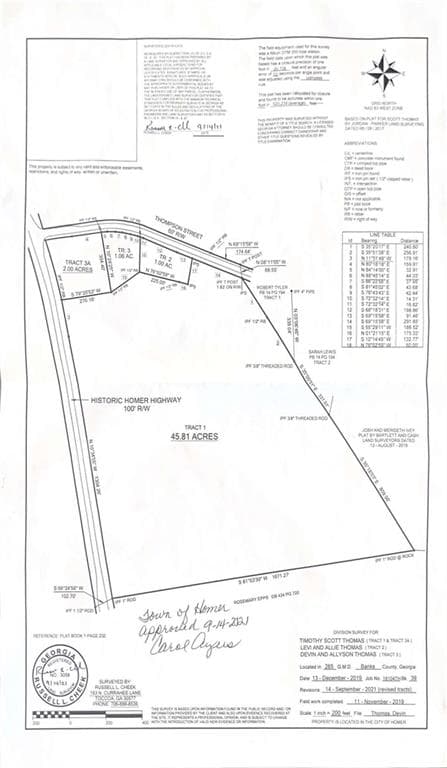 single family residence under contract at 0 Thompson Street, Homer, GA 30547 — photo 3