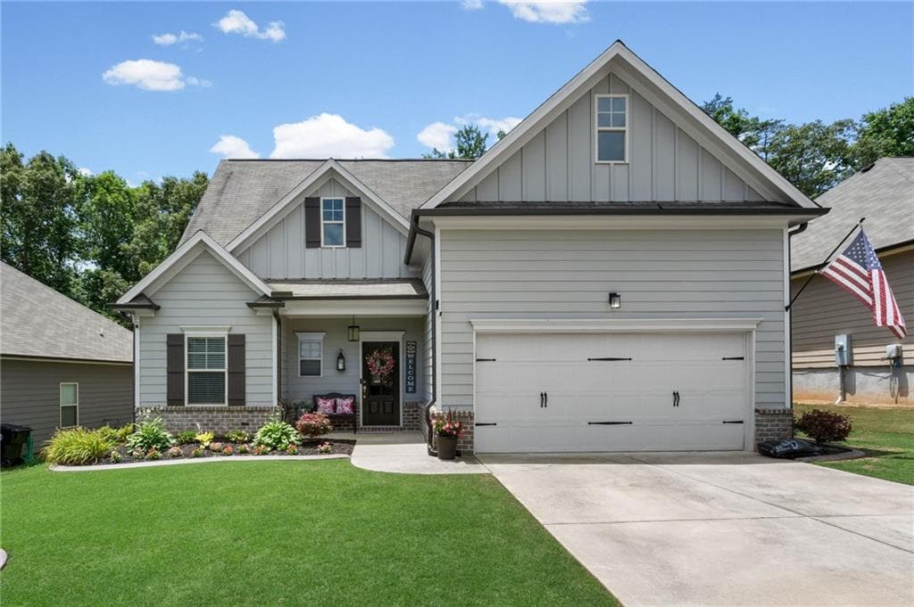 4 bedroom, 3 bathroom, 2,143 sq ft single family residence sold at 298 Gunier Circle, Dawsonville, GA 30534