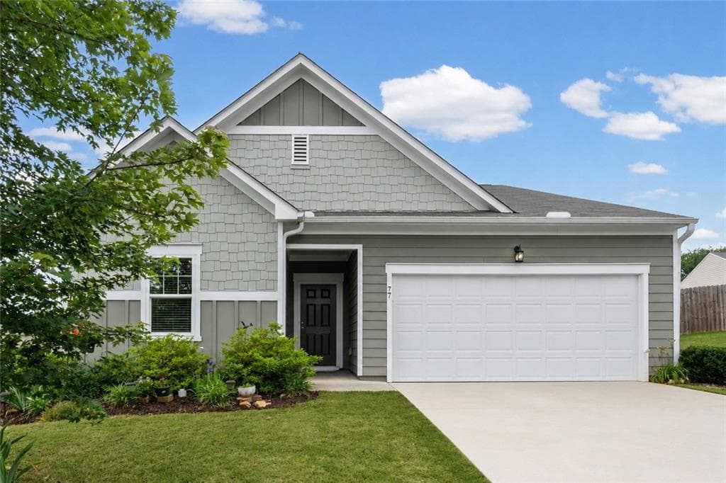 3 bedroom, 2 bathroom, 1,663 sq ft single family residence for sale at 77 Shepard Drive, Dawsonville, GA 30534 — photo 1 of 32