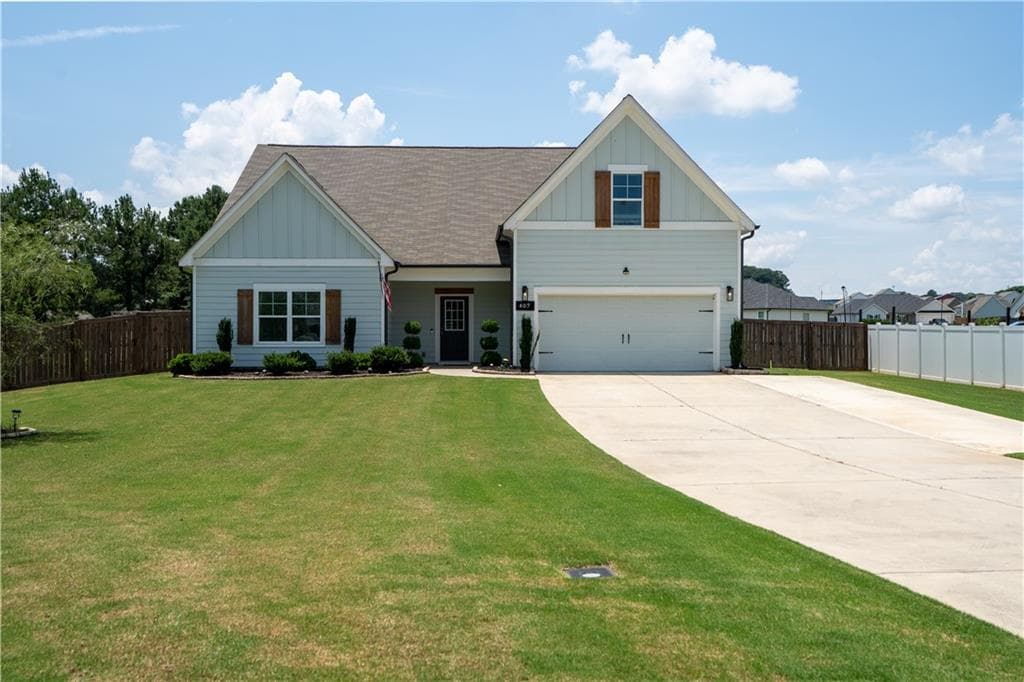 4 bedroom, 3 bathroom, 2,650 sq ft single family residence for sale at 407 Glenn Trail, Winder, GA 30680