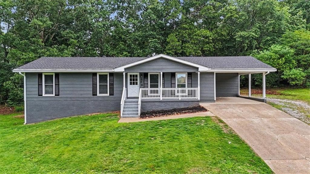 5 bedroom, 3 bathroom, 1,786 sq ft single family residence sold at 6380 Valhalla Drive, Douglasville, GA 30135