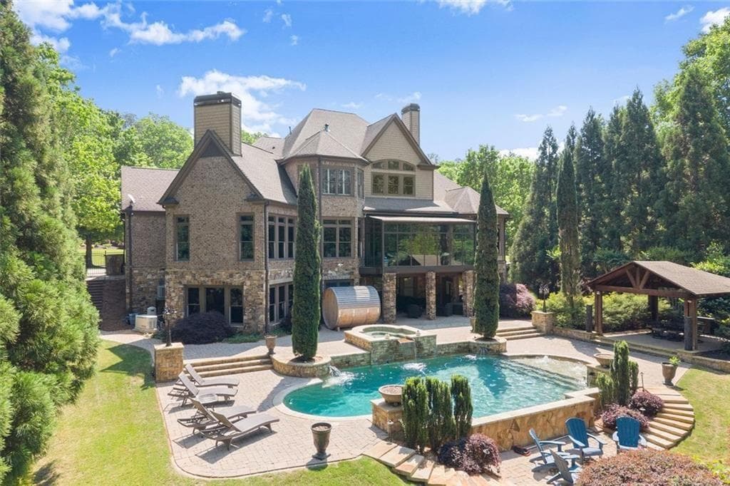 7 bedroom, 6 bathroom, 8,433 sq ft single family residence for sale at 1225 Waterfall Lane, Acworth, GA 30101