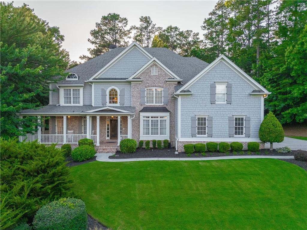 6 bedroom, 6 bathroom, 7,083 sq ft single family residence for sale at 1645 Eversedge Drive, Alpharetta, GA 30009