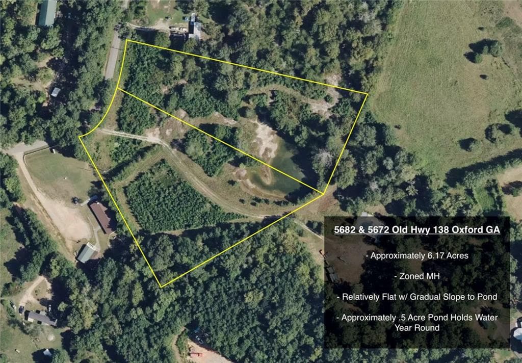 unimproved land for sale at 5682 Old Hwy 138, Oxford, GA 30054