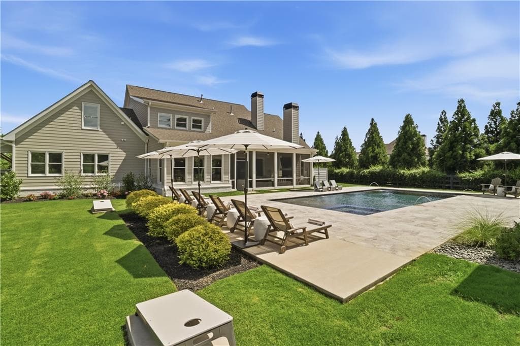 5 bedroom, 7 bathroom, 5,001 sq ft single family residence under contract at 203 Creekstone Court, Canton, GA 30115