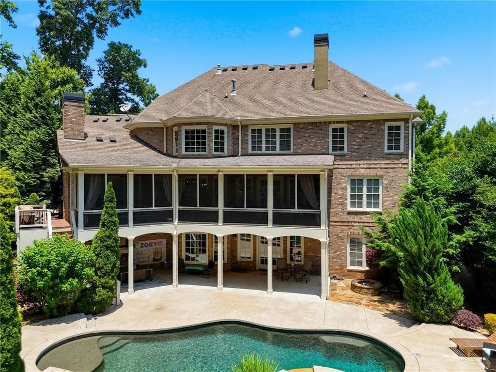 6 bedroom, 8 bathroom, 8,452 sq ft home for sale at 2885 Manor Bridge Drive, Milton, GA