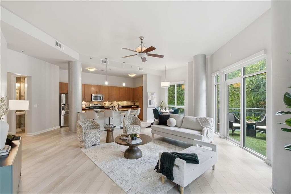 2 bedroom, 3 bathroom, 1,489 sq ft condominium for sale at 711 Cosmopolitan Drive 107, Atlanta, GA 30324