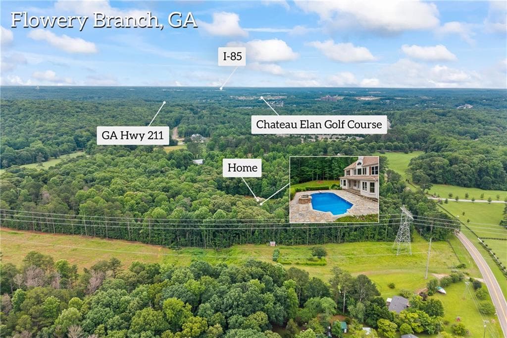 6 bedroom, 6 bathroom, 8,800 sq ft single family residence for sale at 5461 Union Church Road, Flowery Branch, GA 30542 — photo 3
