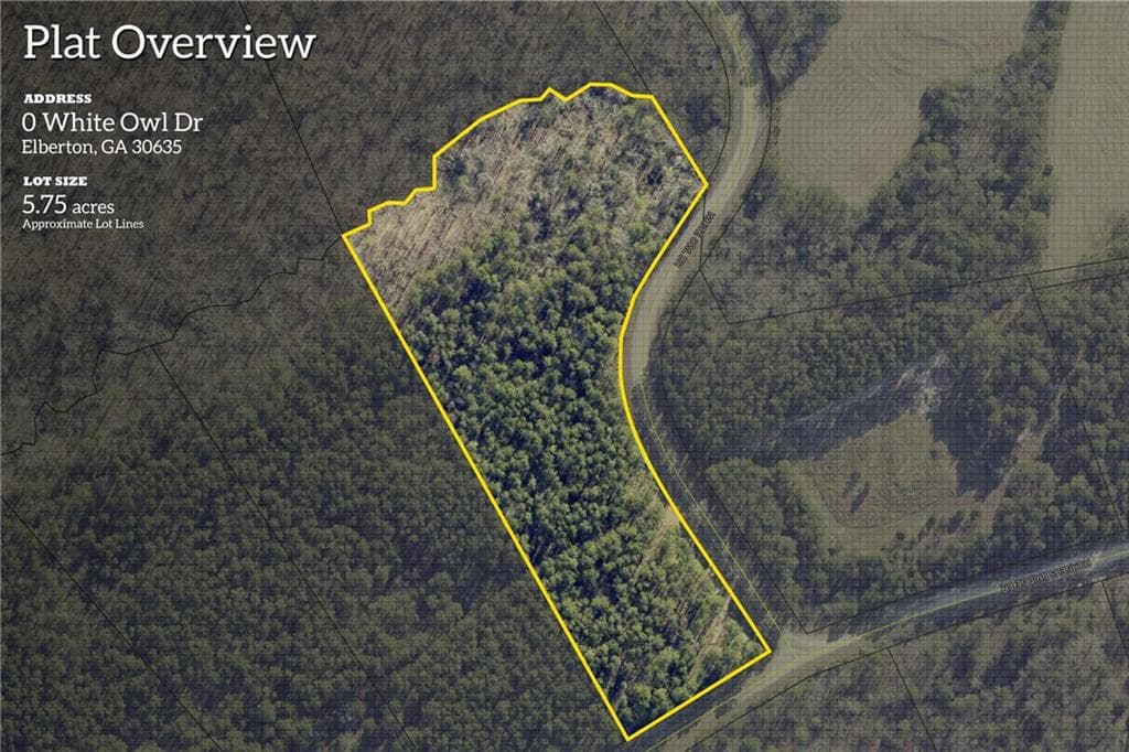 unimproved land for sale at 0 WHITE OWL Drive, Elberton, GA 30635