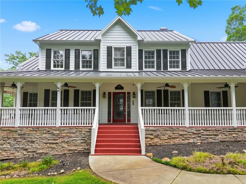 5 bedroom, 5 bathroom, 5,296 sq ft single family residence under contract at 156 Lula Payne Trail, Ball Ground, GA 30107