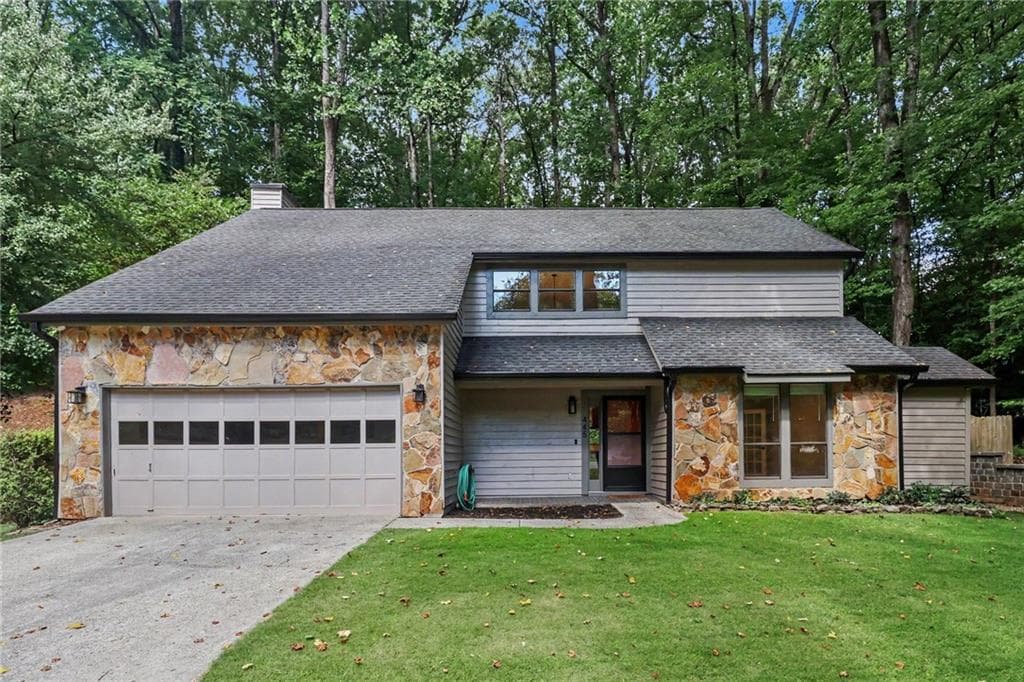 4 bedroom, 3 bathroom, 2,438 sq ft single family residence sold at 445 Taberwood Way, Roswell, GA 30076