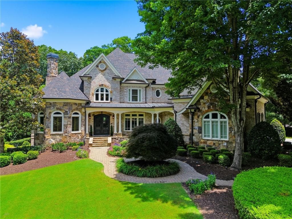 5 bedroom, 7 bathroom, 8,114 sq ft home for sale at 2830 Manor Bridge Drive, Alpharetta, GA