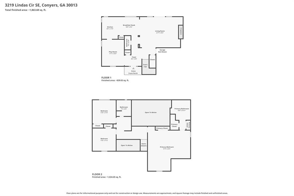 3 bedroom, 3 bathroom, 2,164 sq ft single family residence for sale at 3219 Lindas Circle, Conyers, GA 30013 — photo 5