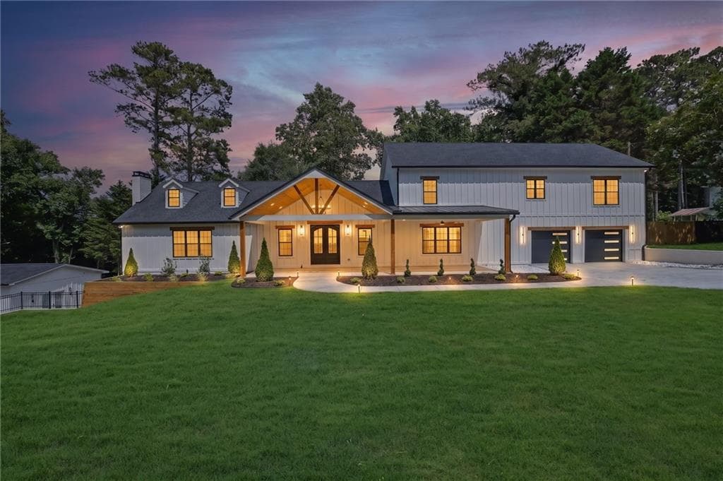 7 bedroom, 8 bathroom, 7,521 sq ft single family residence under contract at 11505 Elkins Road, Roswell, GA 30076
