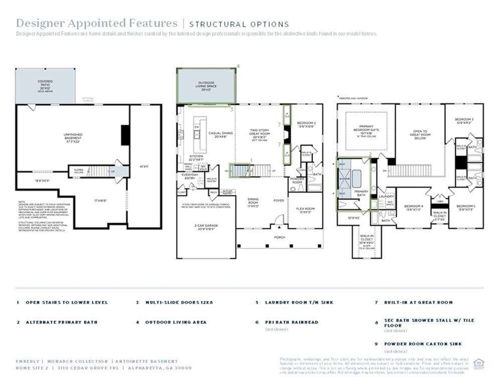5 bedroom, 6 bathroom, 3,585 sq ft single family residence for sale at 3119 Cedar Grove Trail, Alpharetta, GA 30004 — photo 3
