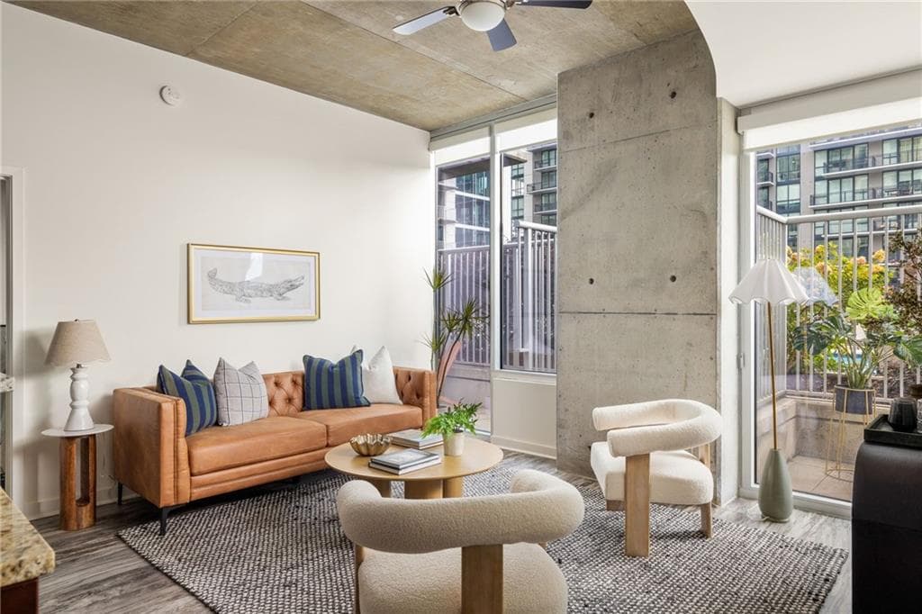 2 bedroom, 3 bathroom, 1,184 sq ft condominium sold at 855 Peachtree Street 1107, Atlanta, GA 30308