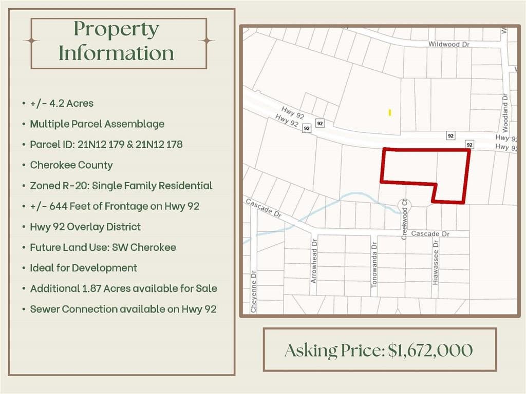 unimproved land for sale at 0 Hwy 92, Acworth, GA 30102 — photo 2