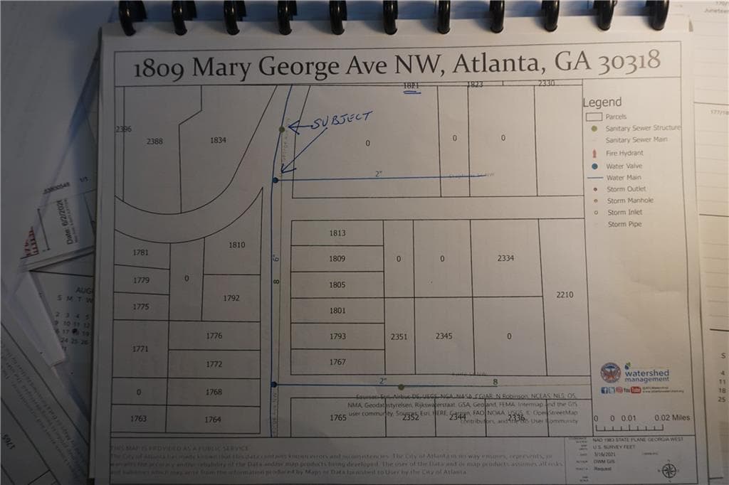 unimproved land for sale at 1821 Mary George Avenue, Atlanta, GA 30318 — photo 3