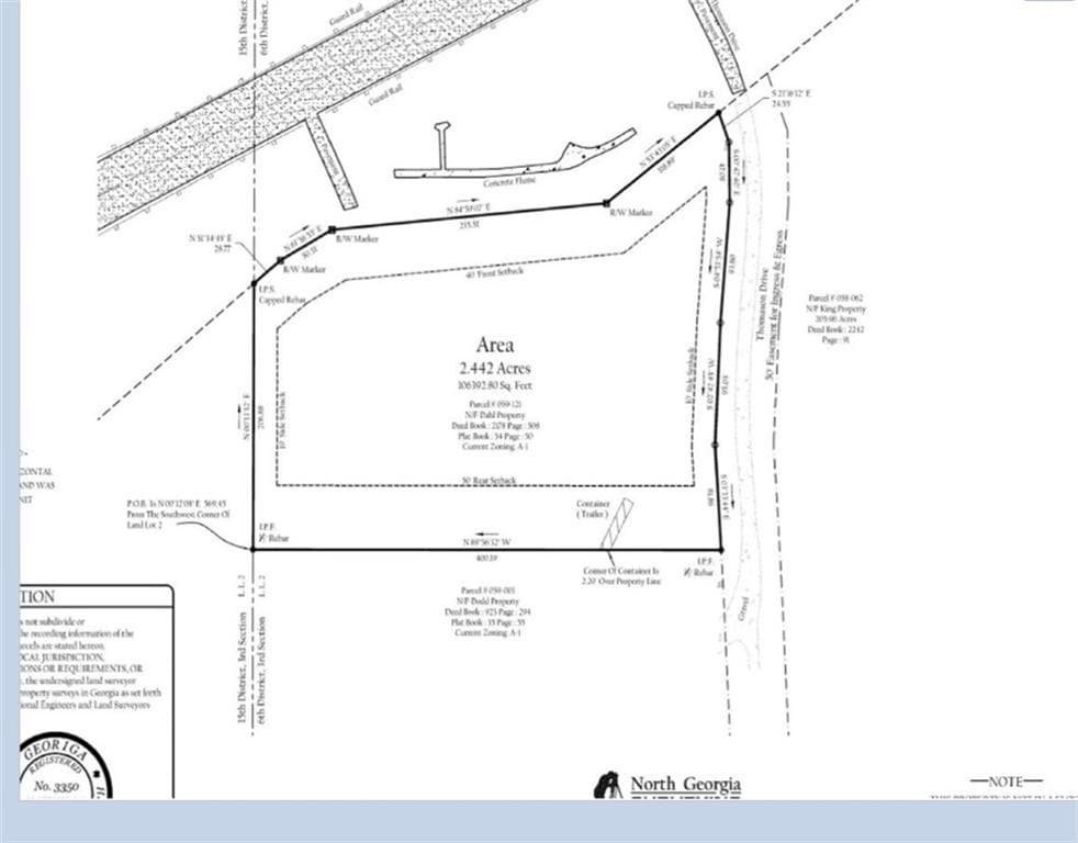 unimproved land for sale at 320 Thomason Drive, Adairsville, GA 30103 — photo 1 of 11