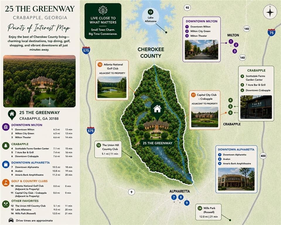 6 bedroom, 8 bathroom, 10,380 sq ft single family residence for sale at 25 The Greenway, Woodstock, GA 30188 — photo 5