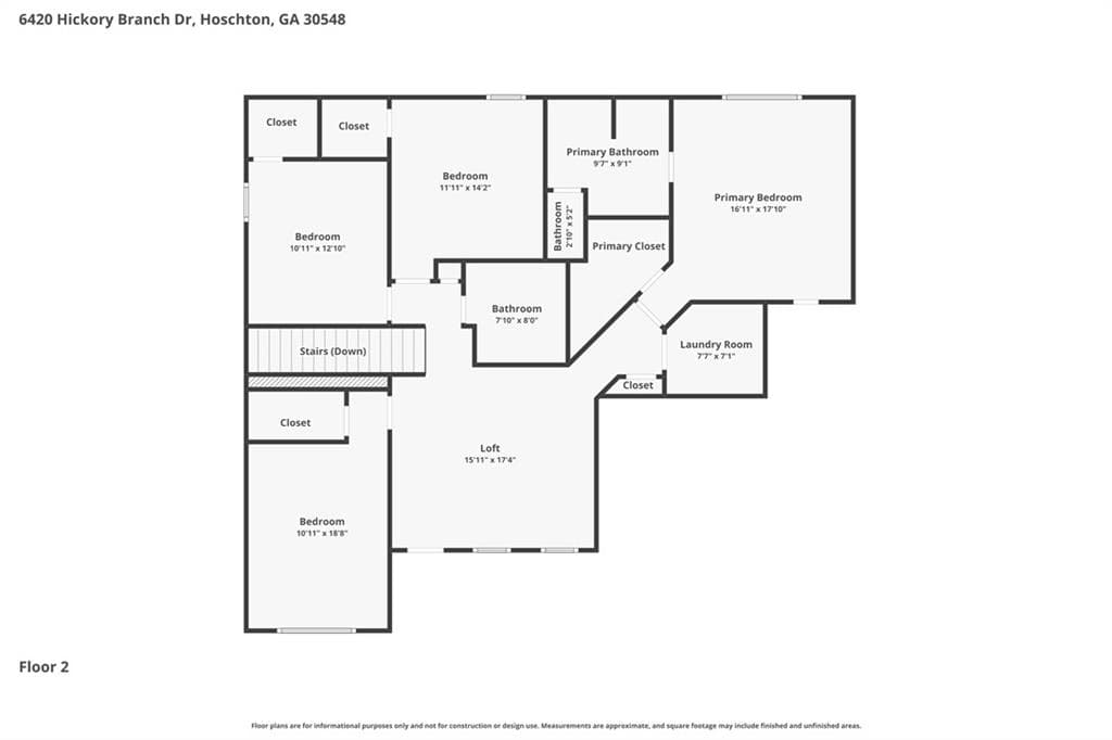 4 bedroom, 3 bathroom, 2,884 sq ft single family residence for sale at 6420 Hickory Branch Drive, Hoschton, GA 30548 — photo 9