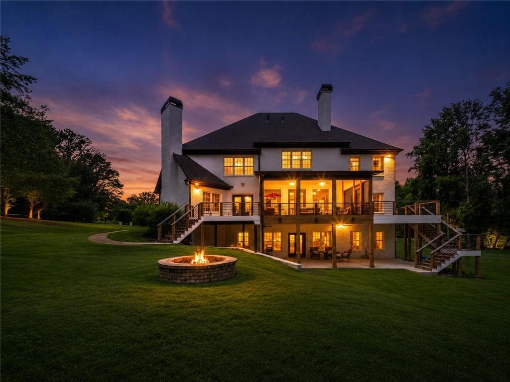 7 bedroom, 8 bathroom, 7,802 sq ft single family residence for sale at 14955 Thompson Road, Milton, GA 30004 — photo 3