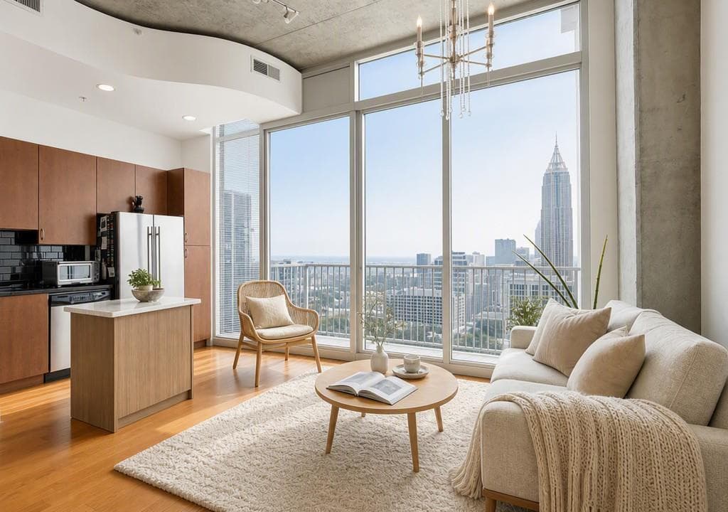 1 bedroom, 1 bathroom, 606 sq ft condominium under contract at 860 Peachtree Street 2816, Atlanta, GA 30308 — photo 3