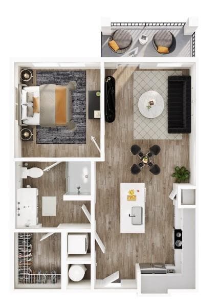 1 bedroom, 1 bathroom, 636 sq ft apartment for rent at 50 Powers Ferry Road 2308, Marietta, GA 30067 for $1,630 a month — photo 5