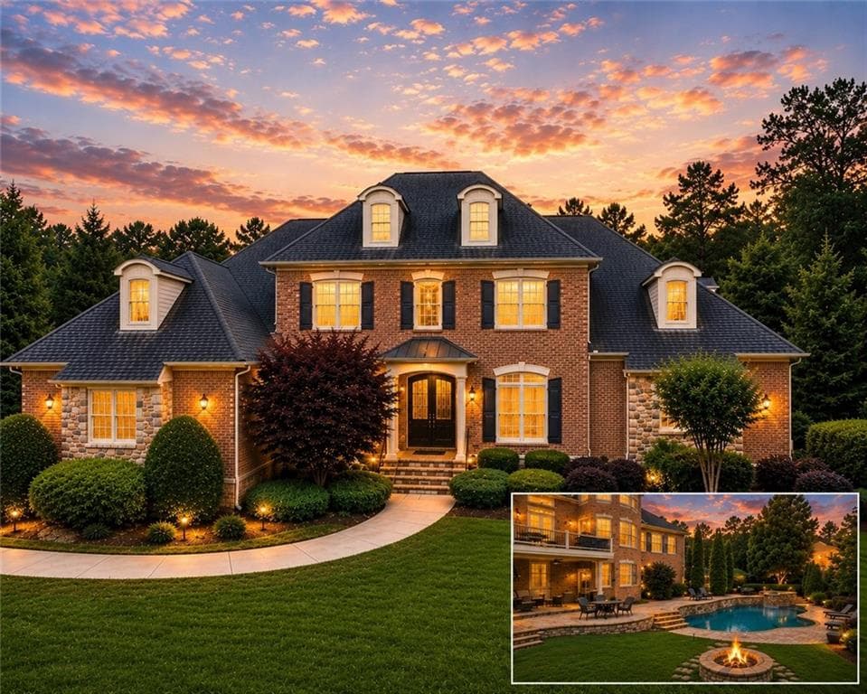 6 bedroom, 5 bathroom, 6,753 sq ft single family residence under contract at 1032 Windsor Green Drive, Canton, GA 30115