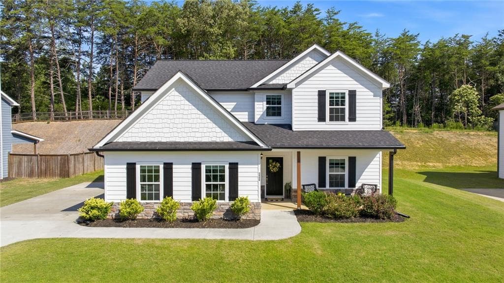 4 bedroom, 4 bathroom, 2,214 sq ft single family residence for sale at 6353 Woodland Station Drive, Lula, GA 30554