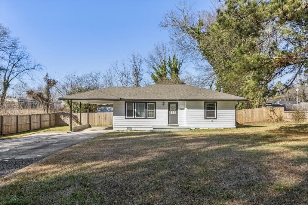 3 bedroom, 2 bathroom, 1,488 sq ft single family residence sold at 5430 Carol, Mableton, GA 30126