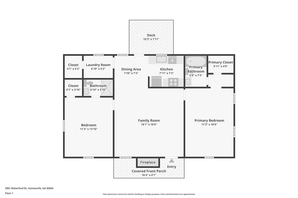 2 bedroom, 2 bathroom, 1,025 sq ft single family residence under contract at 2901 Waterford Drive, Gainesville, GA 30504 — photo 5