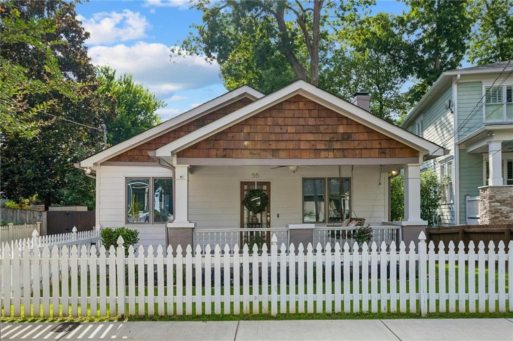 2 bedroom, 2 bathroom, 1,305 sq ft single family residence sold at 55 Warren Street, Atlanta, GA 30317