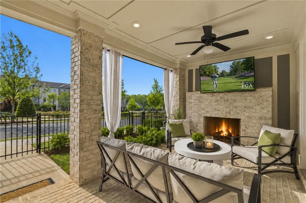 3 bedroom, 3 bathroom, 2,240 sq ft townhouse sold at 4631 Lanarc Drive, Peachtree Corners, GA 30092