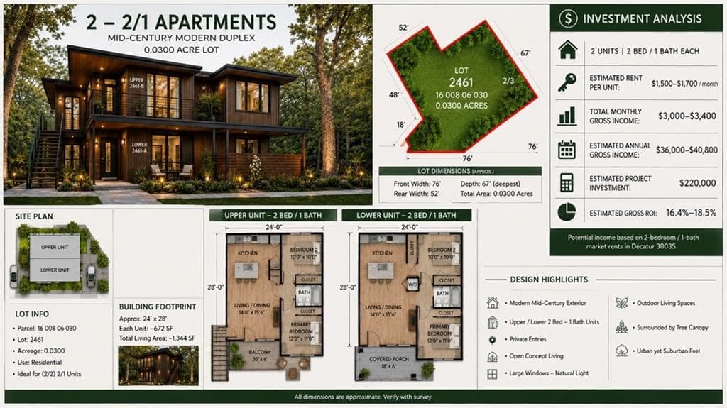 duplex for sale at 2461 Terrace Trail, Decatur, GA 30035